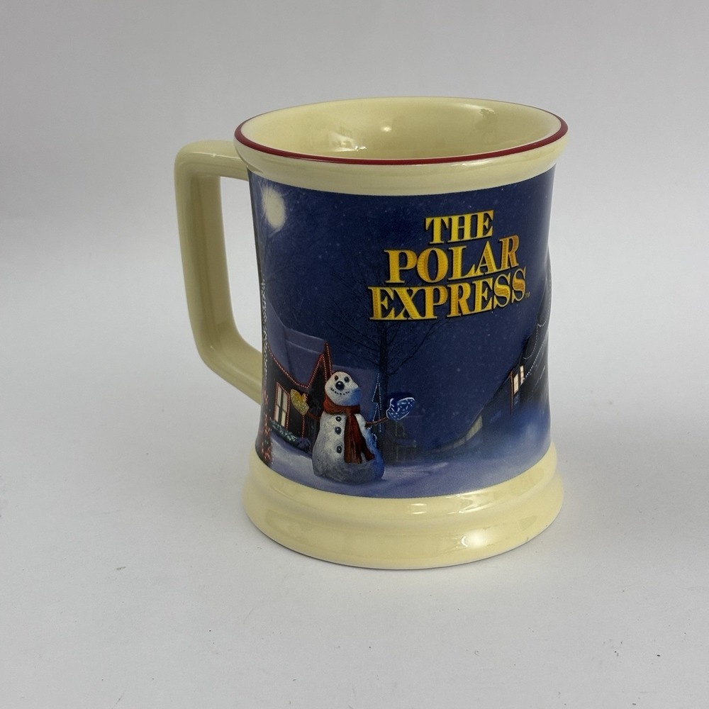 The Polar Express Coffee Mug Believe 3D Raised Ceramic Oversized